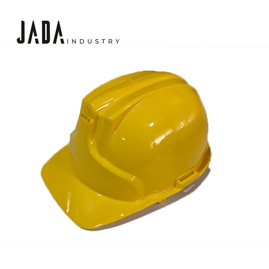 casco amarillo de seguridad industrial