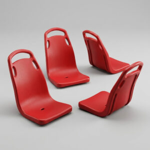 Silla en Plástico Promiurban Roja