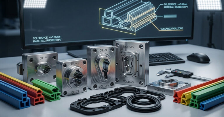 servicio de extrusión y vulcanizado